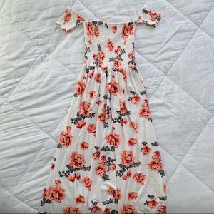 White Floral Maxi Dress Sz Small